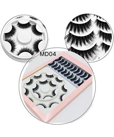 Desikixudy 18 Pairs False Eyelashes Natural Wispy Fluffy Dramatic Volume Lashes Extension Cruelty-Free Eyelash MD4 - Buy Online on GoSupps.com