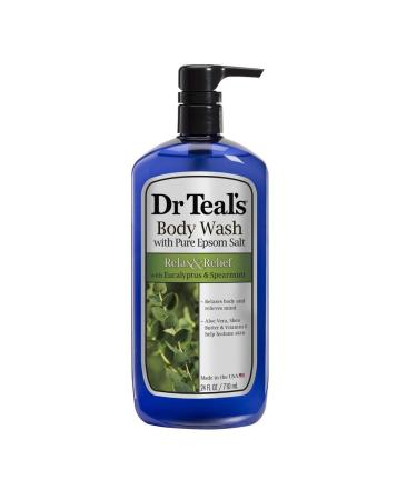 Dr Teal's Body Wash Relax & Relief with Eucalyptus & Spearmint 24 oz (Pack of 9)
