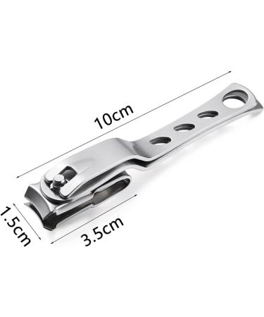 SVAASA Nail Clippers Stainless Steel Nail Clipper Size Single Household Nail Clipper Manicure Tool Degree Rotating Cutter Head Nail Scissors - Buy Online on GoSupps.com