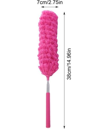 Shakven Telescopic Duster | Retractable Dust Brush Cleaner | Cobweb Duster with Telescoping Pole Spider Web Brush & Ceiling Duster for Blinds Furniture Hot Pink - Buy Online on GoSupps.com