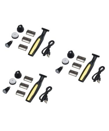 FRCOLOR Household Man Trimmer 3 Sets Nose Hair Trimmer Razor Man Body Wash Stainless Steel Convenient Electric Razor