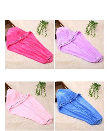Microfiber Hair Drying Towels - Quick Dry Long Hair Wrap Absorbent Twist Turban - 4 Pack for Faster Drying - Buy Online on GoSupps.com