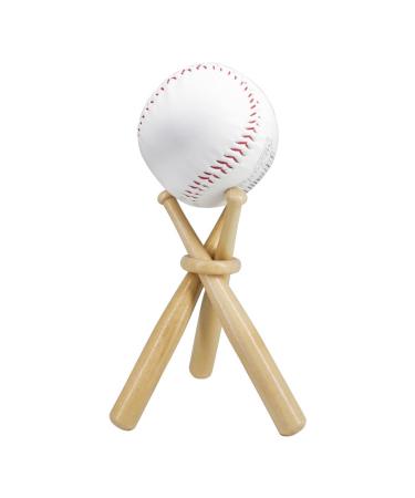 ZHTOOL Wooden Baseball Display Stand Holder 1