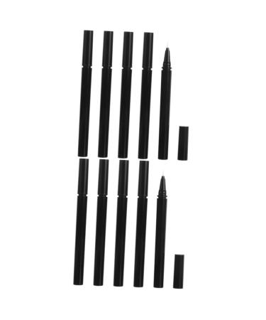 Angoily 6 Pcs Liquid Eyeliner Empty Eyeliner Bottle Cuticle Empty Eye Liner Tube Cotton Brush Head Glossy