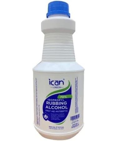 ican london isopropyl rubbing Alcohol 70% First aid Antiseptic 1000ml (1 litre) 1 l (Pack of 1)