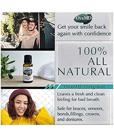 OraMD Extra Strength Tooth Oil: Potent All Natural Liquid Toothpaste Breath Freshener Alcohol Free Mouthwash for Dry Mouth Healthy Teeth & Gums Safe on Sensitive Teeth & Gums Dentist Recommended Two Pack - Buy Online on GoSupps.com