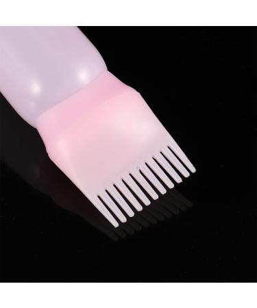 Applicator Bottles Plastic Hair Dye tool Hair Colouring Dispensing Comb Oil Comb Empty Bottle Dyeing Shampoo Bottle(white) - Buy Online on GoSupps.com