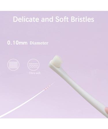 JGocot Small Dog Toothbrush - Soft Nano Bristle Pet Dental Care Kit for Puppies Kittens & Mini Dogs - Perfect for Sensitive Gums - Pink & Purple - Buy Online on GoSupps.com