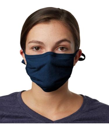 Hanes Unisex X-temp Comfort Face Mask - Navy | International Shipping - Size L (Waist 25-27 Inch) - Buy Online on GoSupps.com