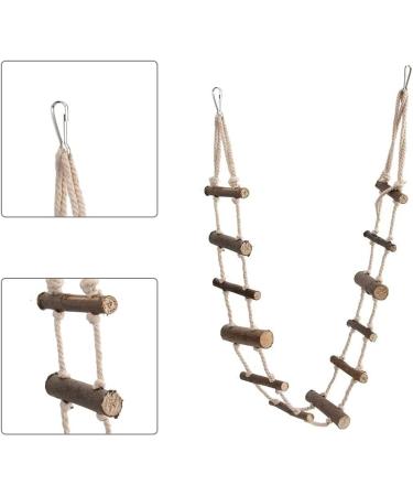 Cyrank Pet Rope Ladder for Small Birds & Small Animals | Climbing Bridge Toys for Hamsters Mice Rats Squirrels and Parrots - Buy Online on GoSupps.com