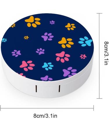 Buy Bagea-Ka Animal Paw Print Contact Lens Case - Eye Care Kit with Tweezers & Solution Bottle for Travel | International Shipping Available - Buy Online on GoSupps.com
