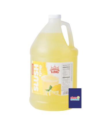 ZippySweets - 1 Gallon Lemonade Flavour Slushie Syrup 5:1 Concentrate with Bonus Mixing Guide for Slushy Machine - Perfect for Home or Commercial Slushie Machine Use