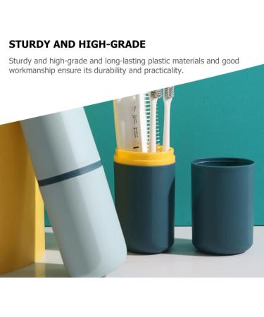 Zerodeko Travel Wash Cup Set - 4pcs Portable Toothbrush Holder & Cover for Kids - Outdoor Toothbrush Case & Toddler Toothpaste Storage - Buy Online on GoSupps.com