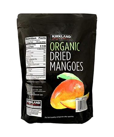 Kirkland Signature Organic Dried Mango 40oz - 2 Pack | Premium Quality Mango Slices - Buy Online on GoSupps.com