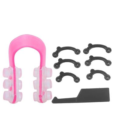 A Set of Black and Pink Nose Up Lifting Shaping Clip Invisible Shaper Tool Straightening Beauty Massage Tool Bridge Straightening for Nose Uplifting Crooked Women Men Bridge Wide Lifter Men's