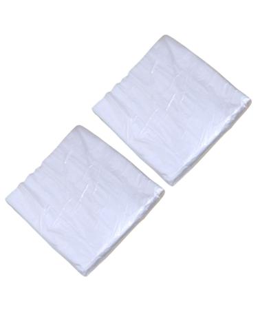 HOMSFOU Disposable Foot Tub Liners Thickened Foot Soaking Bags Foot Bath Bags for Foot Pedicure Spa 80pcs 65x55cm (White)