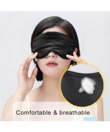 24 Pack Sleep Masks for Side Sleepers - Ultra-Light Eye Masks Light-Blocking Blindfolds with Adjustable Straps for Men Women & Children - Black - Buy Online on GoSupps.com