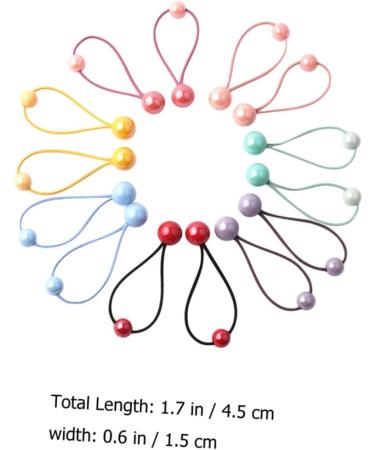 FOMIYES 35 Pairs Headband Color Hair Tie Hair Ties Rubber Bands for Hair Pom Pom Hair Band Ponytail Holders Clear Hair Elastics Colored Rubber Bands Hair Rope Acrylic Girl Bead Dribble - Buy Online on GoSupps.com