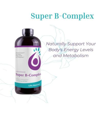 Life Solutions - Liquid Super B-Complex - 16 Oz. Naturally Support Your Body's Energy Levels and Metabolism - Buy Online on GoSupps.com