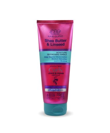 Eva Hair Clinic Curls Shea Butter & Linseed Miracle Twist Leave In Cream Cream s Special Formula Is Designed To Frizz And Defined (6.76 oz / 200 ml)