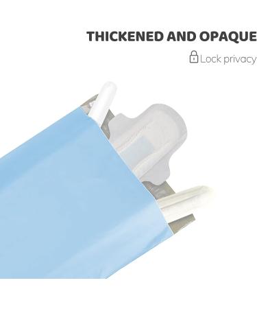 Sadocom 100 Women's Hygiene Disposal Bags - Lockable Odor-Inhibiting Tampon Bags - Eco-Friendly & Convenient (Blue) - Buy Online on GoSupps.com