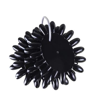 False Nail Swatches Nail Polish Color Display Wheels Palette Manicure Tool Black Brushes beautymisc