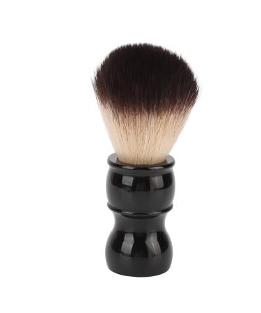 Men's Shaving Brush with Resin Handle Handmade Nylon Shaving Brush with Soft Bristles for Facial Care Black