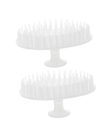 Frcolor 2st Shampoo brush scalee shower brush Tools for head massage devices hair claws massage device Hair massage brush clean child bathing brush polyethylene