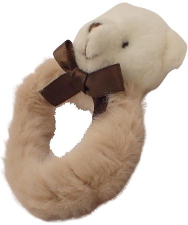 Topkids Accessories Fluffy Teddy Bear Faux Fur Scrunchie Scrunchie for Thick & Thin Hair for Women & Girls Pretty Kids Hair Hair Tie Hair Bobbles Fluffy Bear Scrunchies (Brown Bear) - Buy Online on GoSupps.com