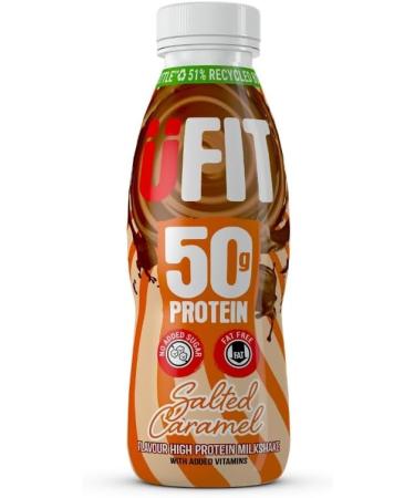 UFIT High Protein Milkshake Salted Caramel 8x500ml - Buy Online on GoSupps.com