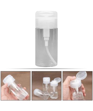 FOMIYES Clear Pump Press Bottle Plastic Sample Containers Empty 120ml Travel Jar Refillable Cosmetic Bottle for Creams Lotions Body Scrub Butter - Buy Online on GoSupps.com