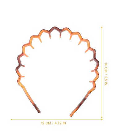 Minkissy Zigzag Hair Ties - 2 Piece Anti-Slip Plastic Hair Accessories for Women & Girls - Buy Online on GoSupps.com