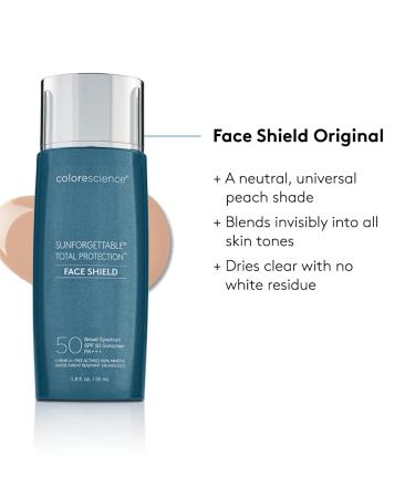 Colorescience Total Protection Face Shield SPF 50 - 1.8 Fl Oz | Broad-Spectrum Sunscreen - Buy Online on GoSupps.com