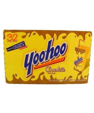 Yoo Hoo Chocolate Flavored Drink 6.5oz Boxes (2 Packs of 32) - Total 64 Count - Buy Online on GoSupps.com