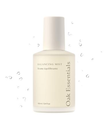 Oak Essentials Balancing Mist | Antioxidant-Rich Rose Water & Aloe Toning Face Mist That Helps Hydrate Calm and Refresh 3.4 Fl Oz 3.4 Fl Oz (Pack of 1) Multicoloured