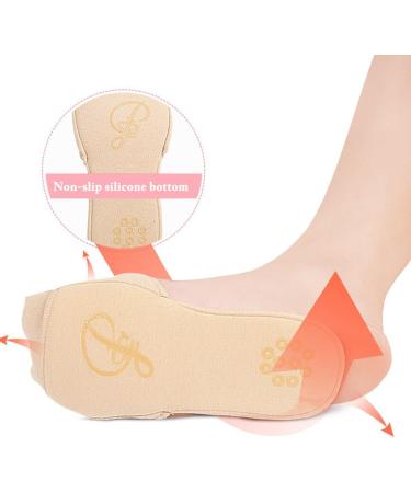 Elastic Cotton Metatarsal Pad Socks | Silicone Forefoot Comfort Sleeve Breathable & Nonslip for Discomfort Relief - Buy Online on GoSupps.com