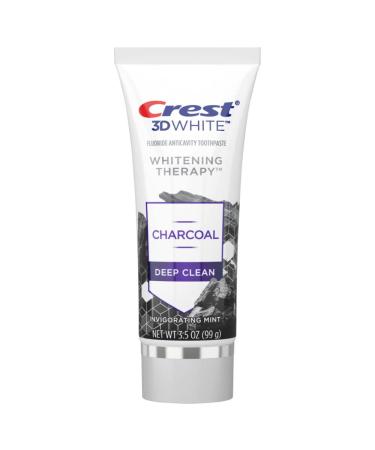 Crest 3D White Whitening Therapy Charcoal Deep Clean Toothpaste - Invigorating Mint 3.5oz (Pack of 1) - Buy Online on GoSupps.com