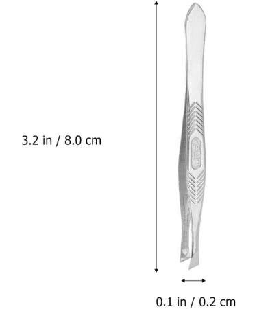 Frcolor 48 STK Tweezers Set | Stainless Steel Hair Removal Tweezers for Women | Sloping & Pointed Styles with Heart Button - Buy Online on GoSupps.com