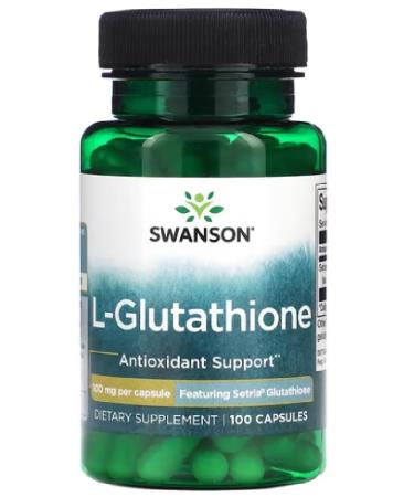 Swanson - L-Glutathione | Antioxidant Support & Cell Protection - 100 Capsules