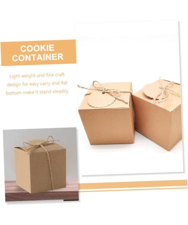 COHEALI Box Kraft Paper Box Wedding Ceremony Decorations Cupcake Toppers Biscuit Container Biscuits - Buy Online on GoSupps.com