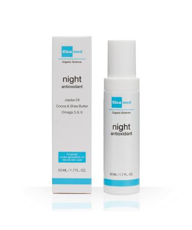 Cicamed Advanced Night Repair Antioxidant Facial Moisturizer Cream, Organic Science