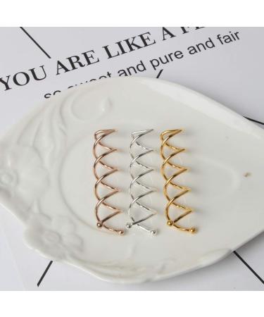 20 Pieces Spiral Hair Clips for Easy Styling - Golden Hair Accessories for Women & Girls - Buy Online on GoSupps.com