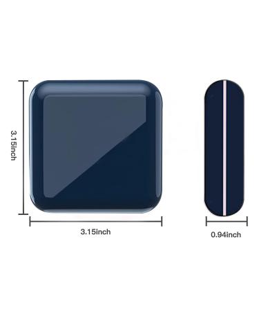 Buy Whoobell Retainer Case - Cute Slim Night Mouth Guard Case with Lid Hinge Large Aligner Holder 1 Pack Blue - International Shipping Available - Buy Online on GoSupps.com