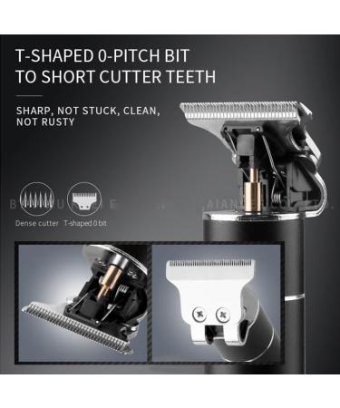 Pro Hair Clipper Professional Metal Hair Trimmer for Men Electric Beard Hair Clipper Barber Cordless Haircut Tool Rechargeable USB Km1944 - Buy Online on GoSupps.com