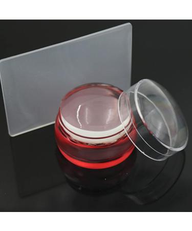 Bodhi2000 Nail Art Stamp Set Wiping-Resistant Silicone Nail Stamp for DIY Nail Decoration Transparent/Red Manicure Tool for Stunning Nail Designs - Buy Online on GoSupps.com