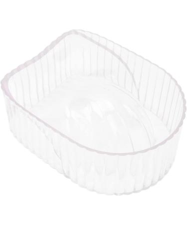Acrylic Soften Dead Skin Clean Nail Manicure Wash Soaker Tray Nail Art Hand Wash Remover Soak Bowl Hand Soaking Bowl for Beauty Salon (Transparent) - Buy Online on GoSupps.com