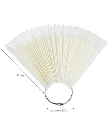 CS COSDDI 200pcs Stiletto Nail Tips | Natural Nail Display Tips Fan | Perfect for Professionals & DIY - Buy Online on GoSupps.com