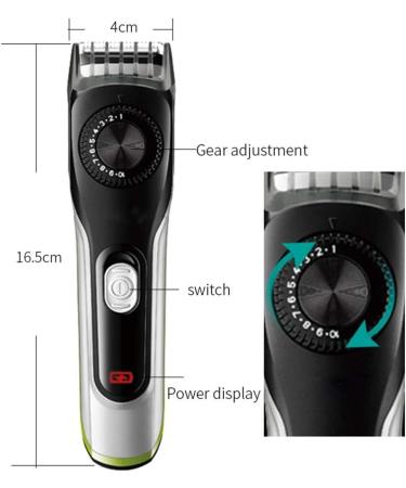 Buy Waterproof Electric Trimmer for Men | Self-Service Hair Clipper & Beard Trimmer | International Shipping Available - Buy Online on GoSupps.com