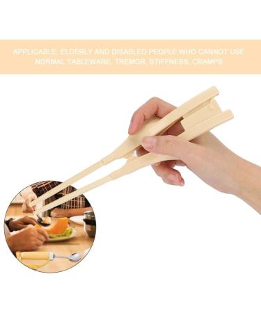 Portable Adaptive Utensils Kitchen Set Anti-Shake Non-Slip Handles for Arthritis People with Limited Dexterity Or Elderly Use White - Buy Online on GoSupps.com