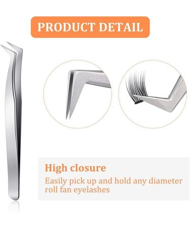 Desikixudy 3-Piece Curved Eyelash Grafting Tweezers Set - Ideal for False Eyelash Extension - International Shipping Available - Buy Online on GoSupps.com